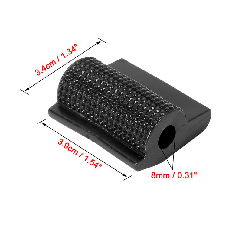 F FIERCE CYCLE 2pcs Universal Black Gear Shift Shifter Case Boot Protector Cover Rubber Pad Anti Slip for Motorcycle - Image 2